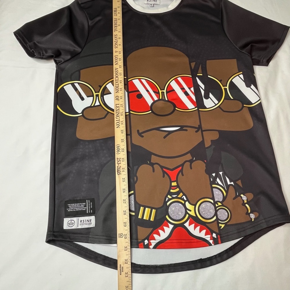 RS1NE Men’s Simpson Rappers Streetware Shirt. Size XL - Picture 4 of 9
